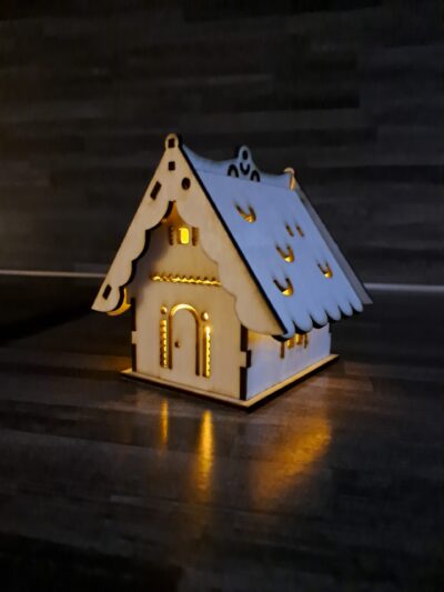 Huisje met theelicht