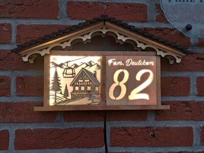 Naambord met inlay naar keuze