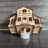 Huisje met uitbouw incl. theelicht